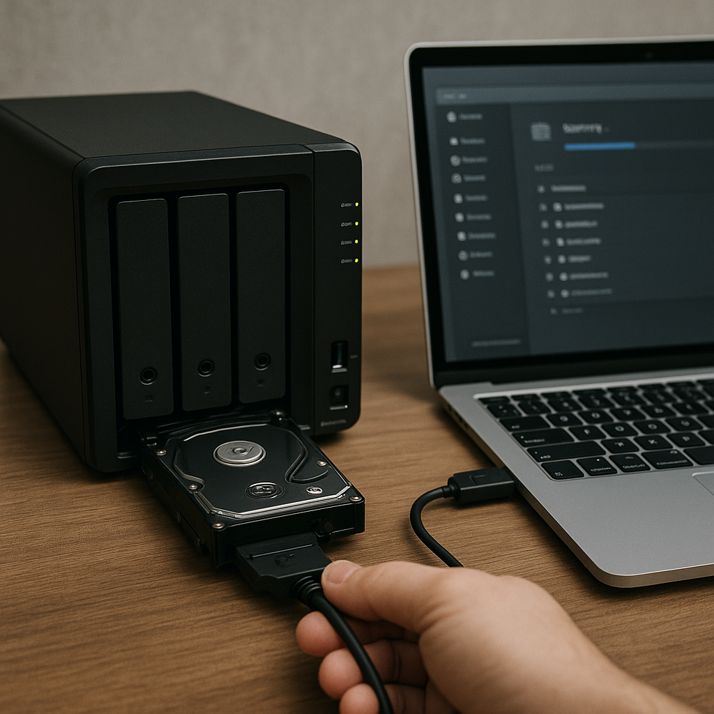 Récupération de données sur un disque dur réseau