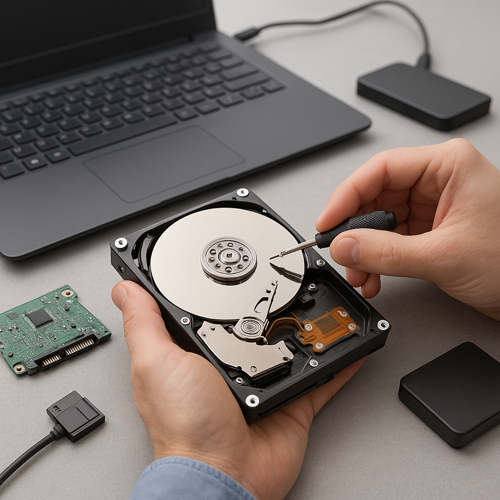 Récupération de données d’un disque dur non détecté