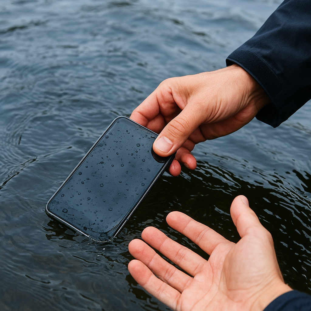 Récupération de données à partir d’un smartphone tombé à l’eau