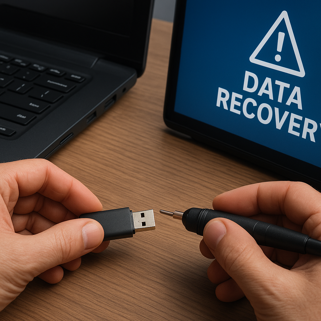 Récupération de données sur une clé USB non reconnue