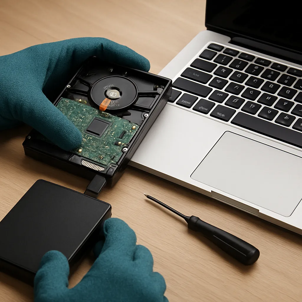 Récupération de données d’un disque dur externe tombé en panne